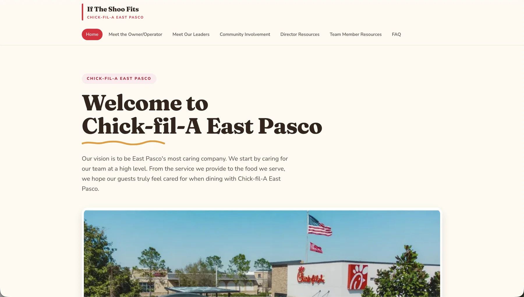 Homepage of the If the Shoo Fits website
